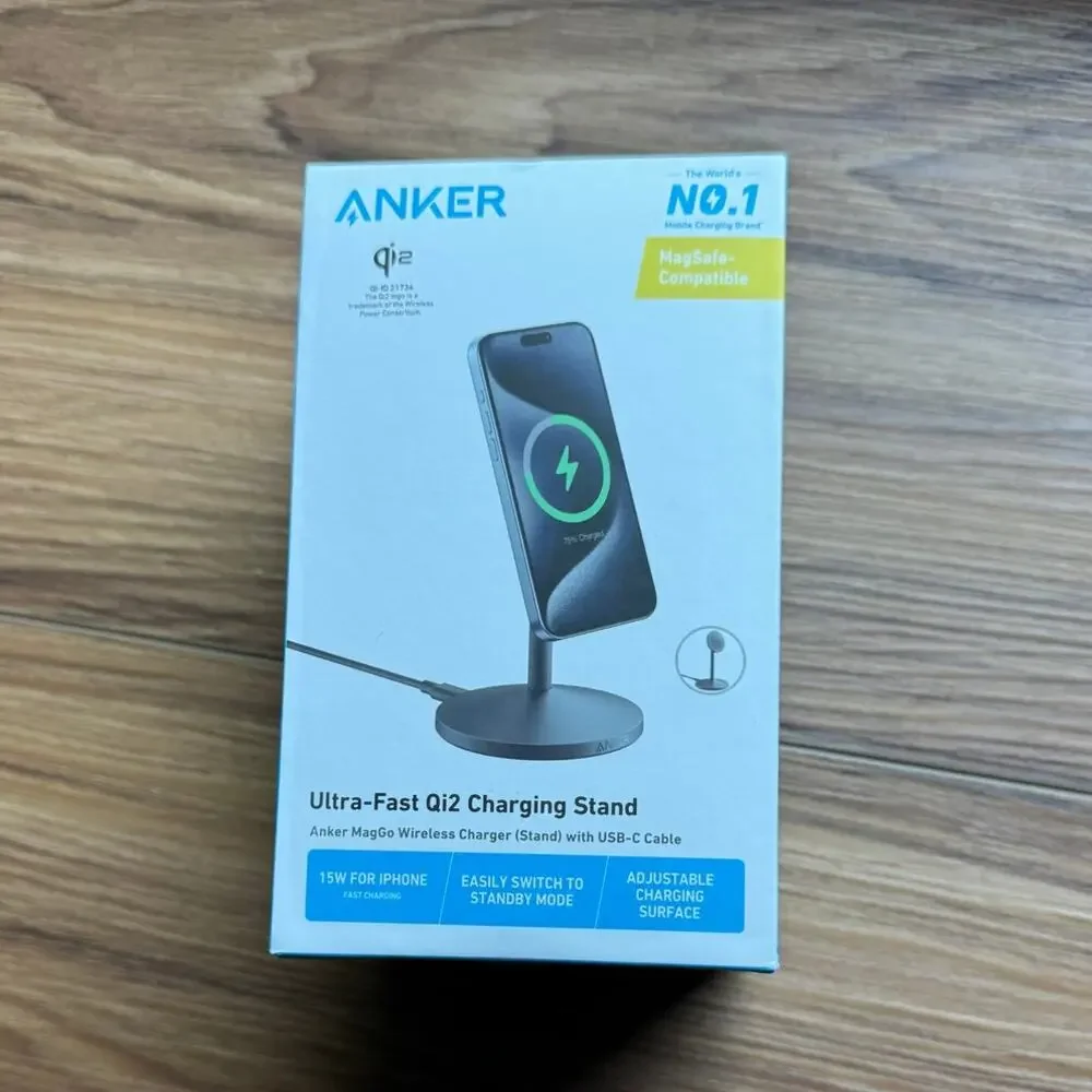 NIB Sealed Anker MagSafe Ultra-Fast Qi2 Charging Stand